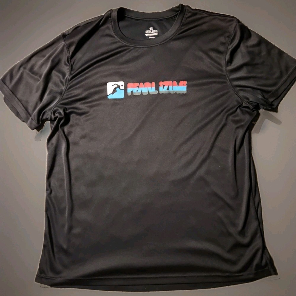 Pearl Izumi Logo Black Microfiber Athletic T-shirt Mens XL