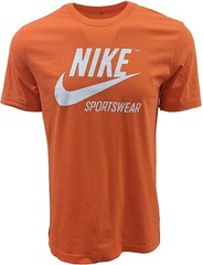 NWT 3XL Nike Sportswear Futura Men’s Orange White Icon T Shirt BV0620-837 Sz 3XL