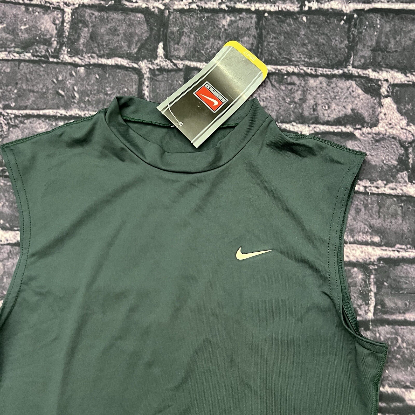 Nike Pro NFL Football Dri-Fit Sleeveless Shirt Men's XL Skin Tight Green NEW gallery