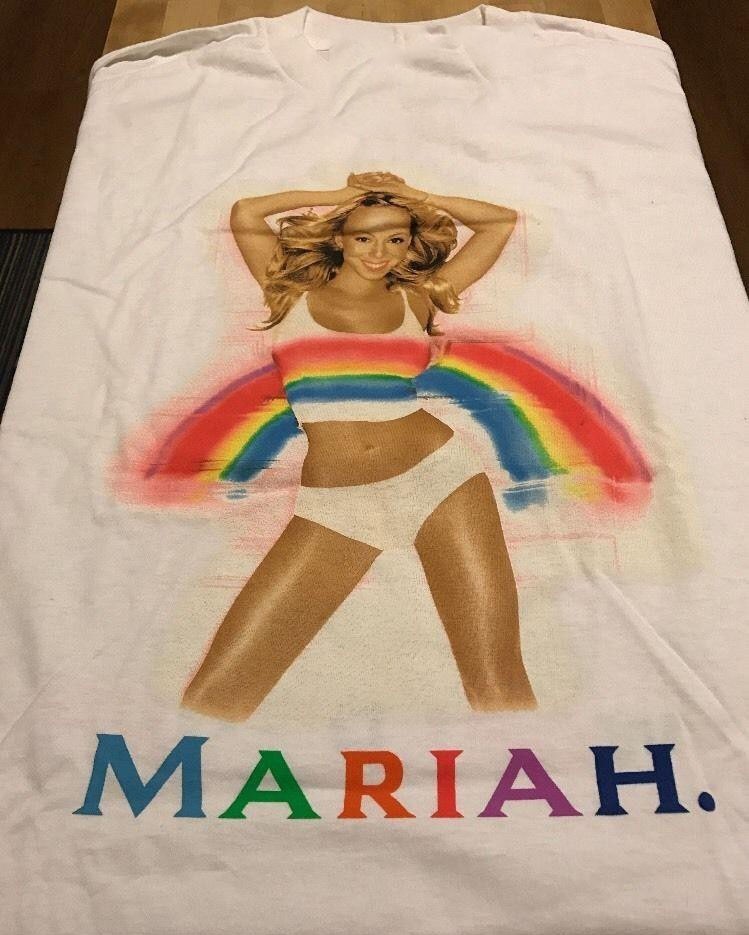 Mariah carey Rainbow World Tour White Short Sleeve Unisex All Size S-234 T-shirt gallery