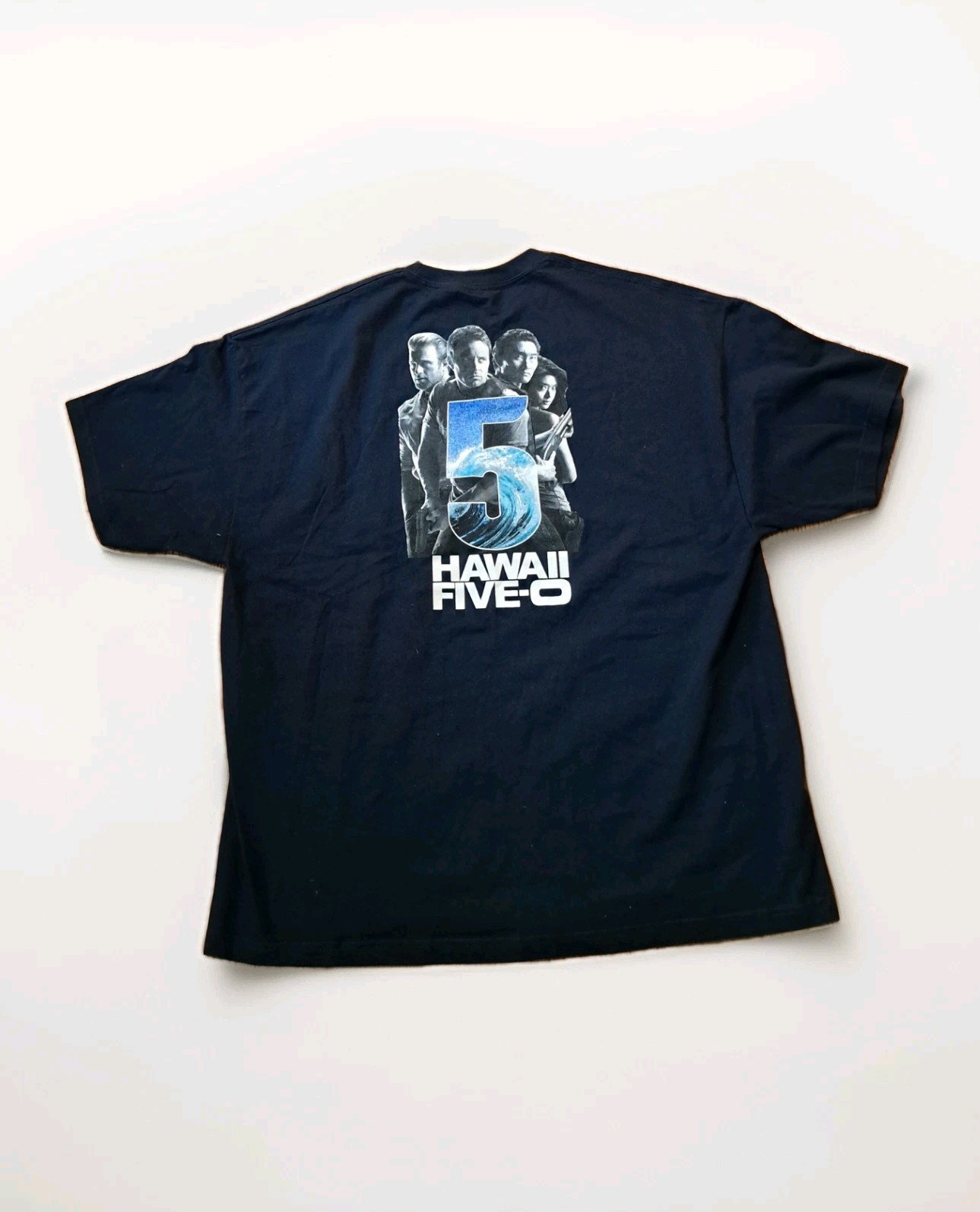 Hawaii Five-O Shirt Mens 3XL Navy Blue Graphic Back Hit Double Sided Tee gallery