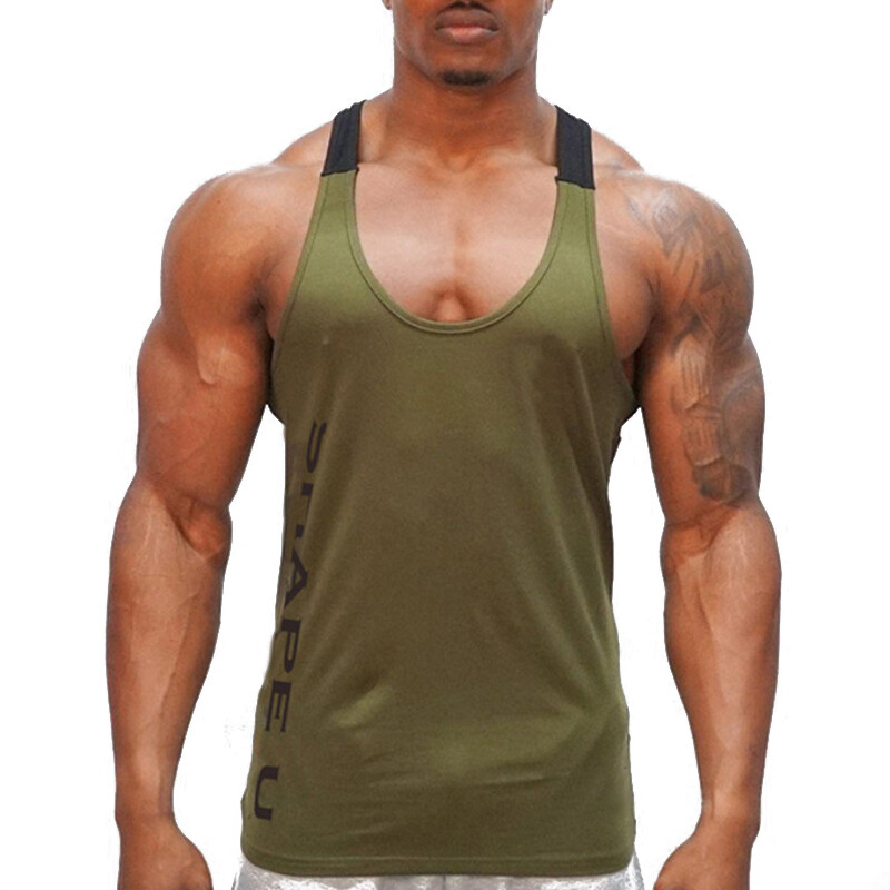 Men's Sleeveless Workout Tank Top Bodybuilding Gym Sports Muscle Fitness T-Shirt gallery