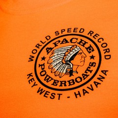 Official World Speed Record Apache Star Tee | Cotton/Performance | Safety Orange