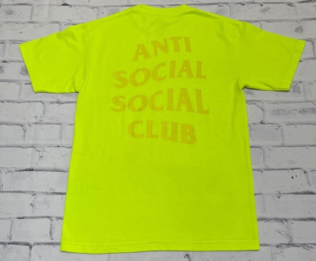 Anti Social Social Club Shirt Adult Medium Neon Colored Streetwear Punk Grunge gallery