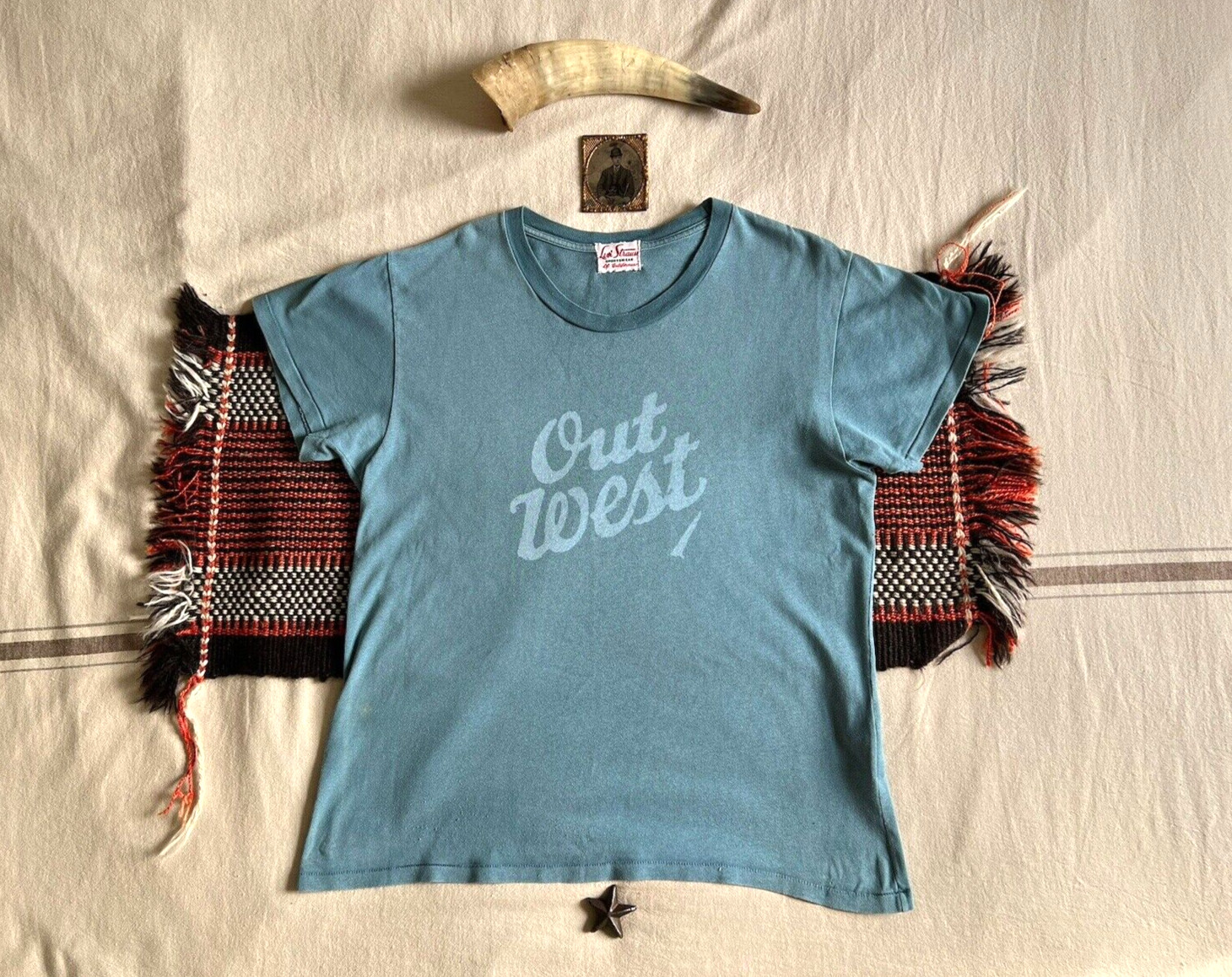 LVC T-Shirt L 50s Sportswear Levi’s Vintage Clothing 2007 Out West Single Stitch