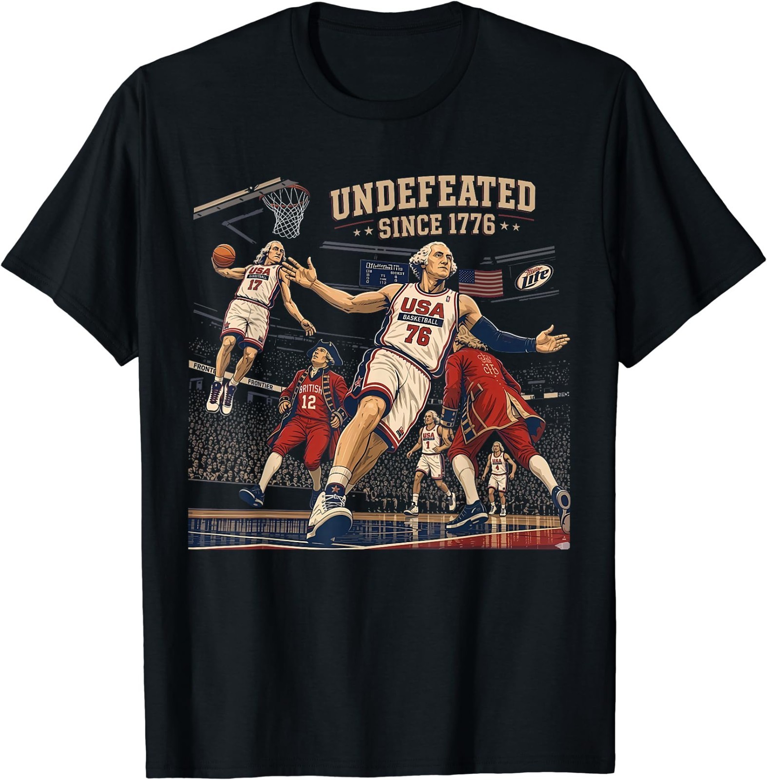 Undefeated Since 1776 America 4th of July Independence Day T-Shirt gallery
