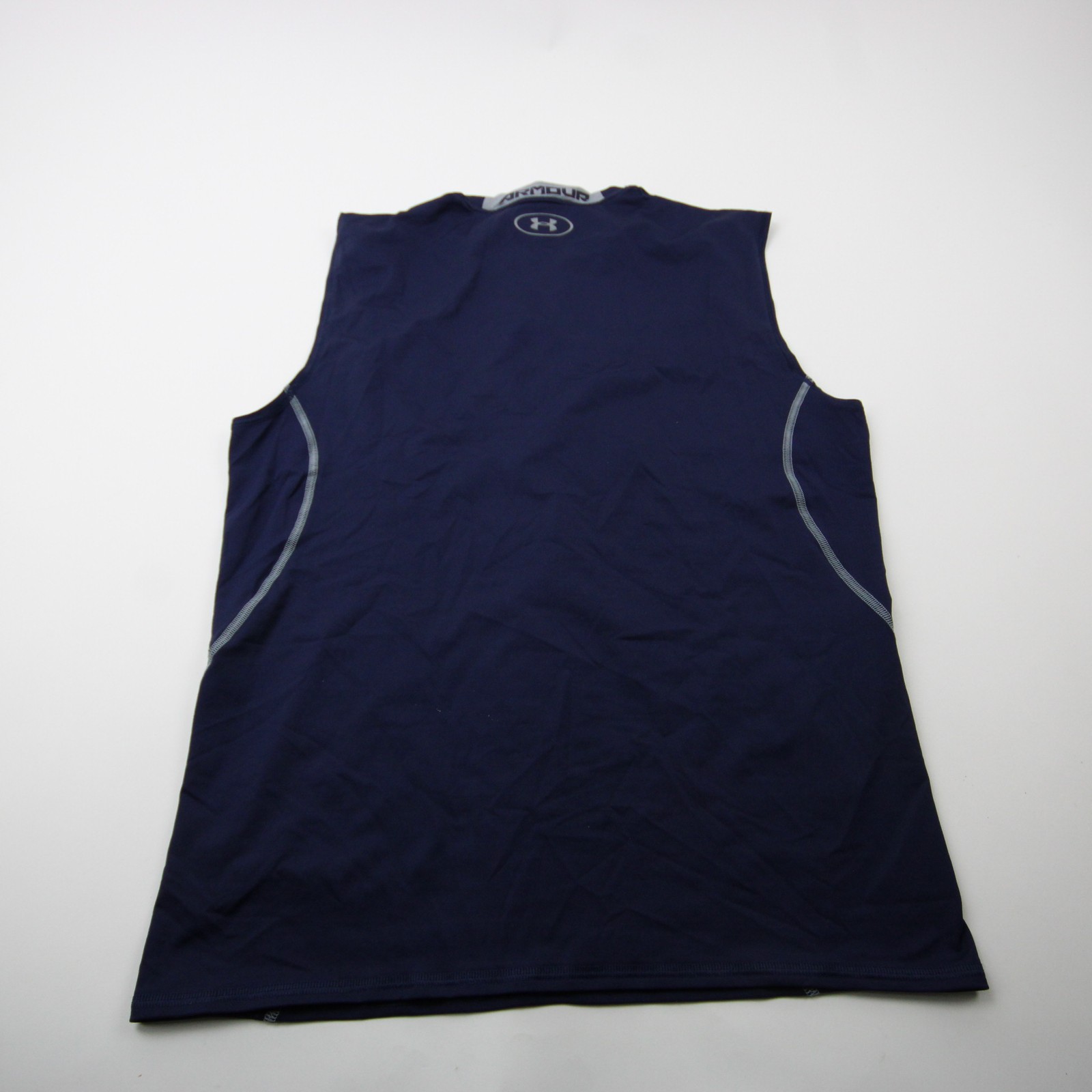 Under Armour HeatGear Sleeveless Shirt Men's Navy Used XXL gallery