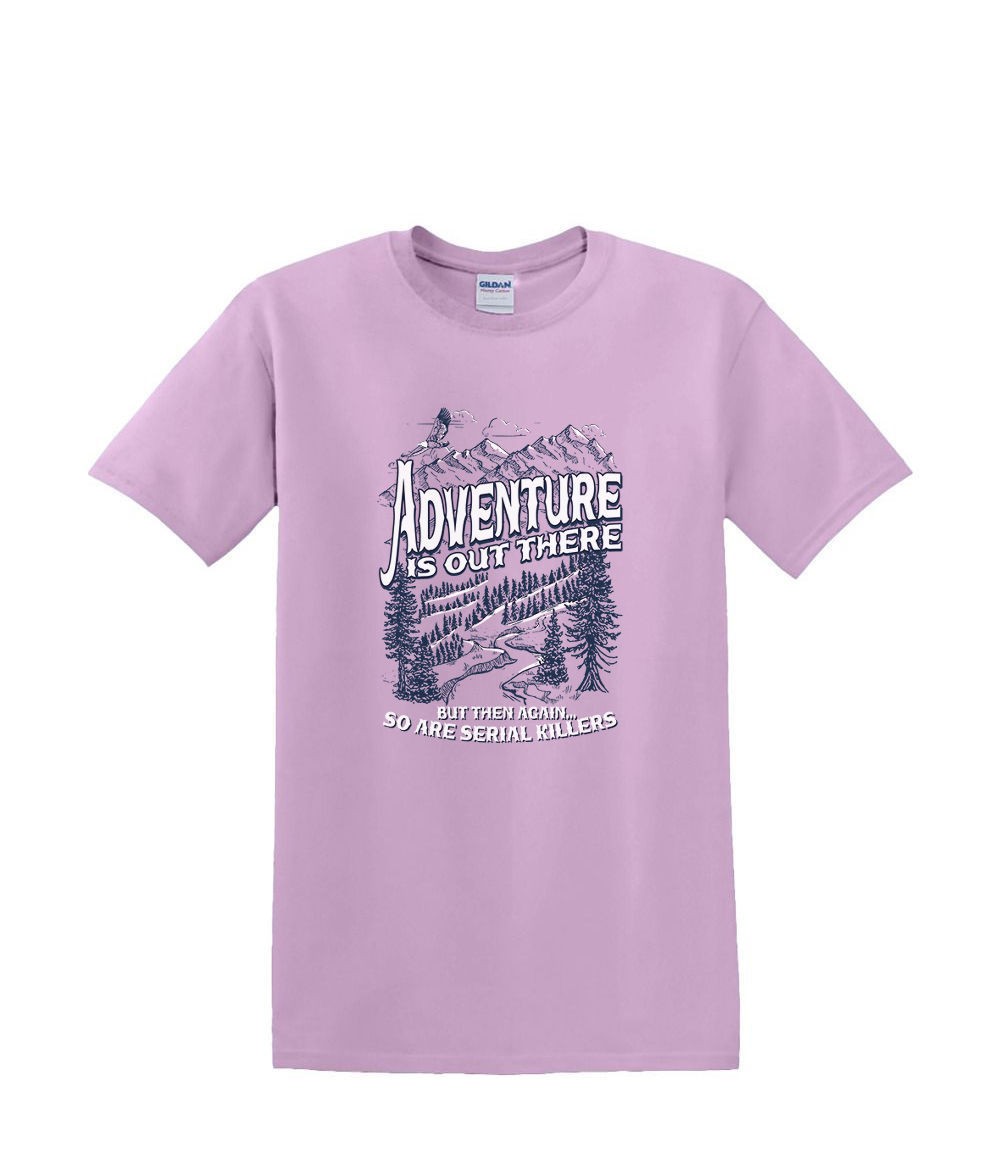 TRANSFER for apparel tshirts hoodie - ADVENTURE IS OUT THERE serial woods gallery
