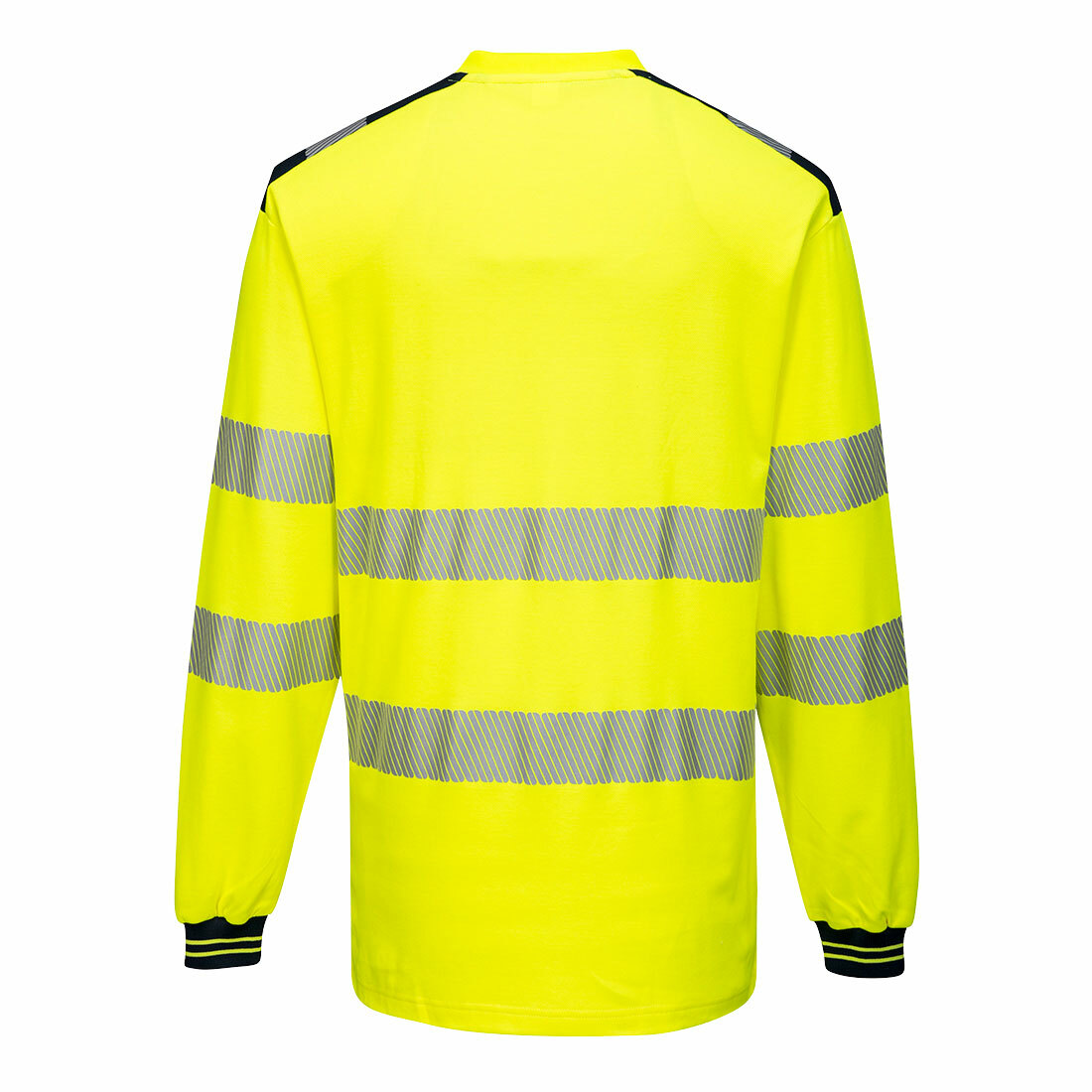 Portwest PW3 Hi-Vis LS T-Shirt Chest Pockets Side Vents Moisture Wicking S-5X * gallery