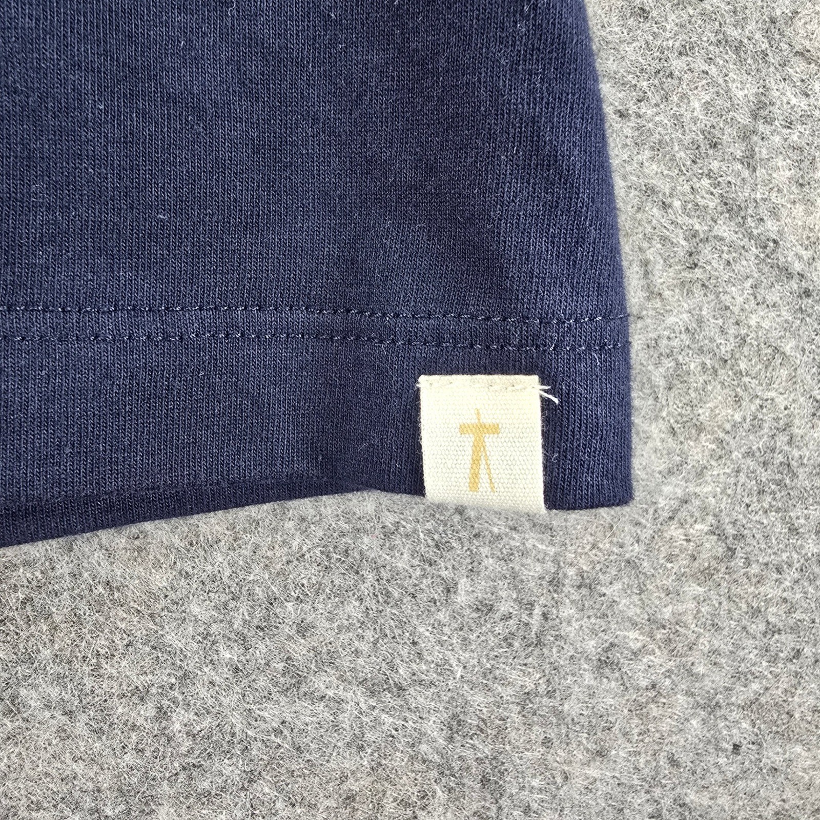 TKees Mens Navy Blue Cotton Crew Neck Short Sleeve T Shirt Size -0-1- (2XL) gallery