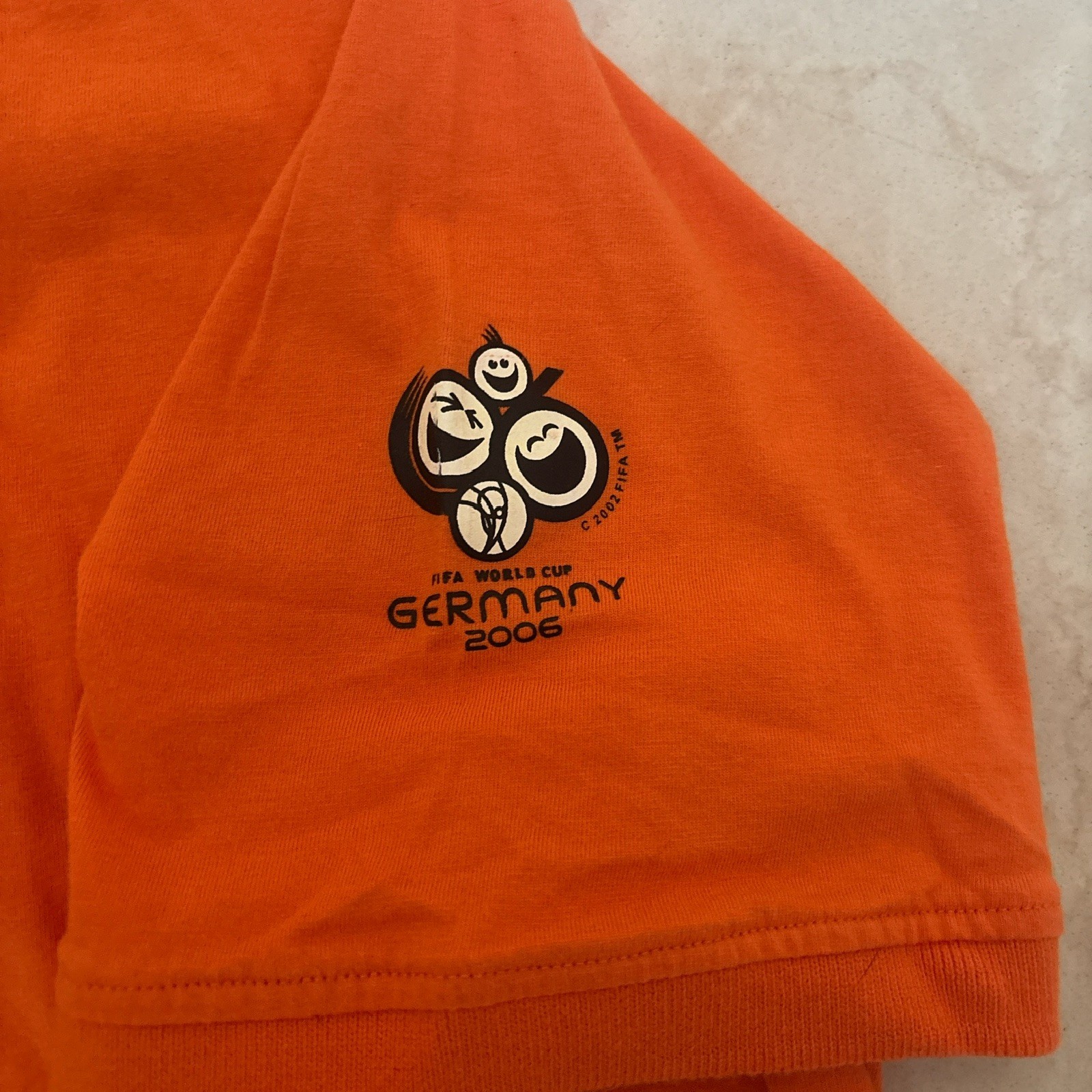 FIFA World Cup Germany 2006 Mens M orange Graphic T-Shirt Official Merch gallery
