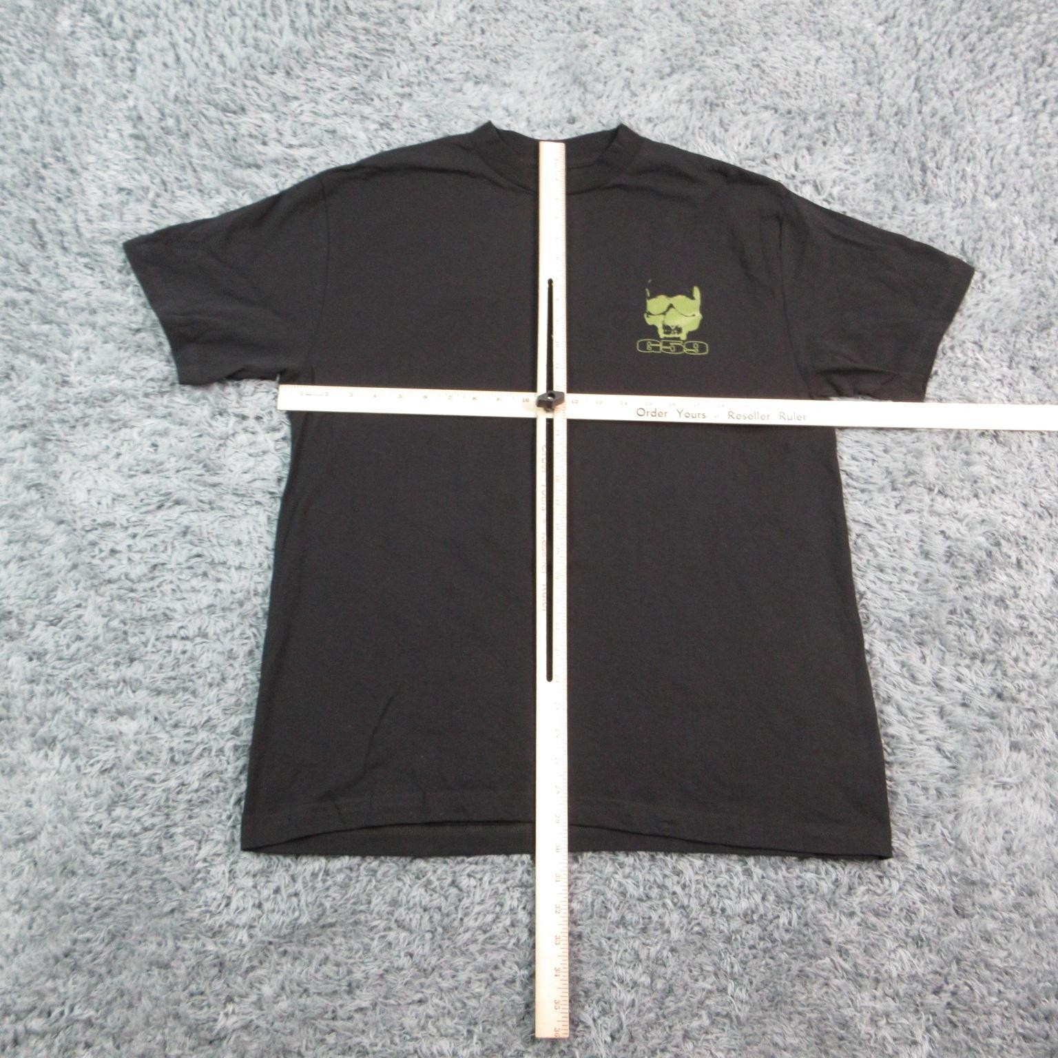 G59 Shirt Mens L Black Skull Graphic Crew Neck Tagless 100% Cotton Mexico gallery