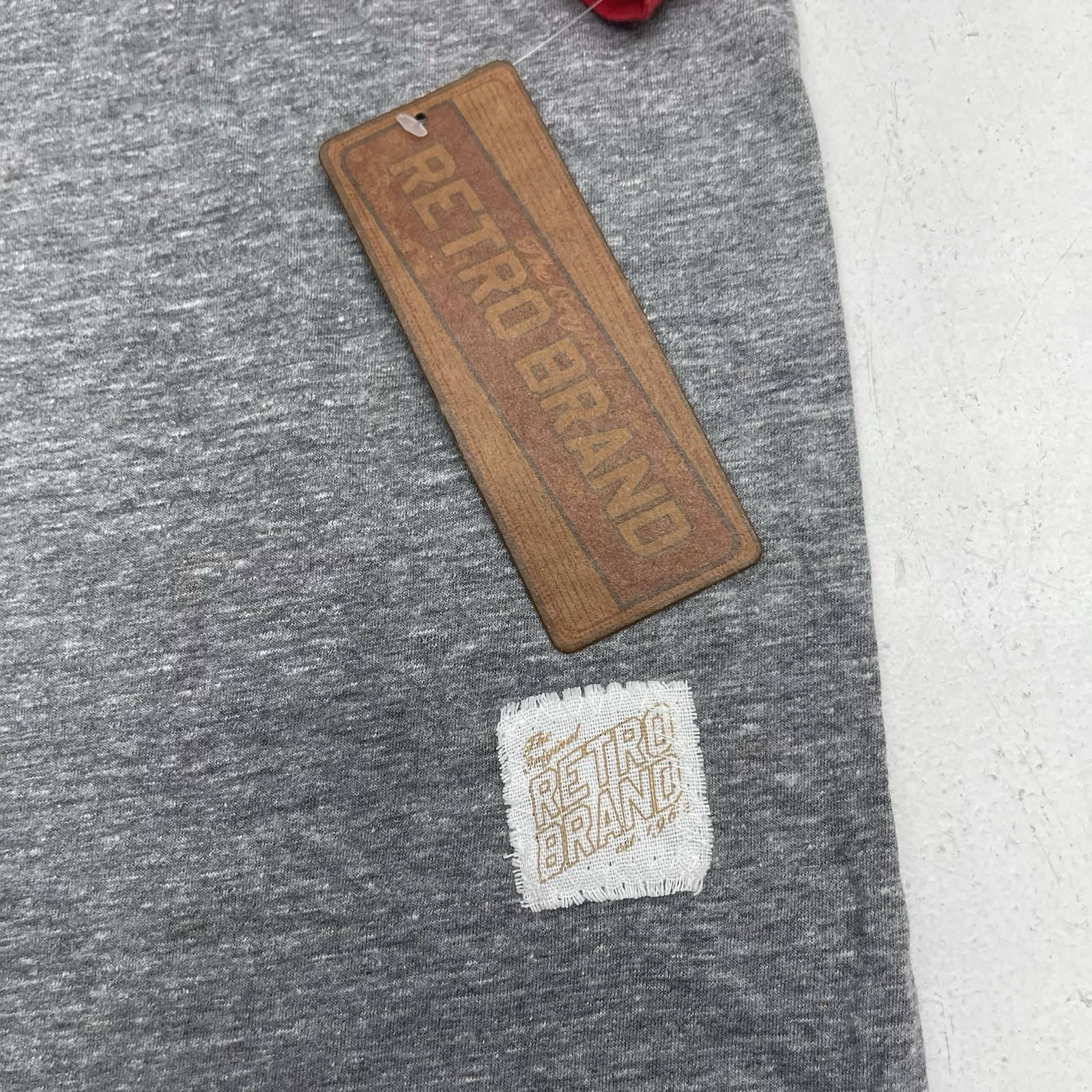 Retro Brand Gray & Red Louisville Slugger Hillerich & Bradsby Co T Shirt Mens XL gallery