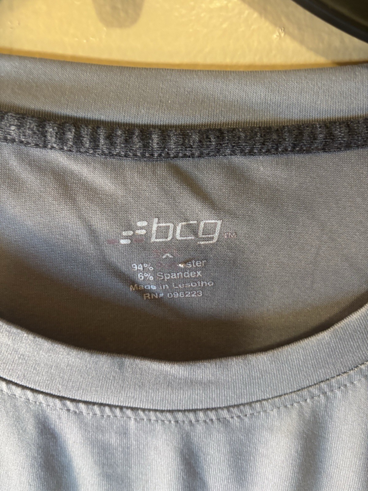 BCG Mens Gray Round Neck Short Raglan Sleeve Casual T Shirt Size XL gallery