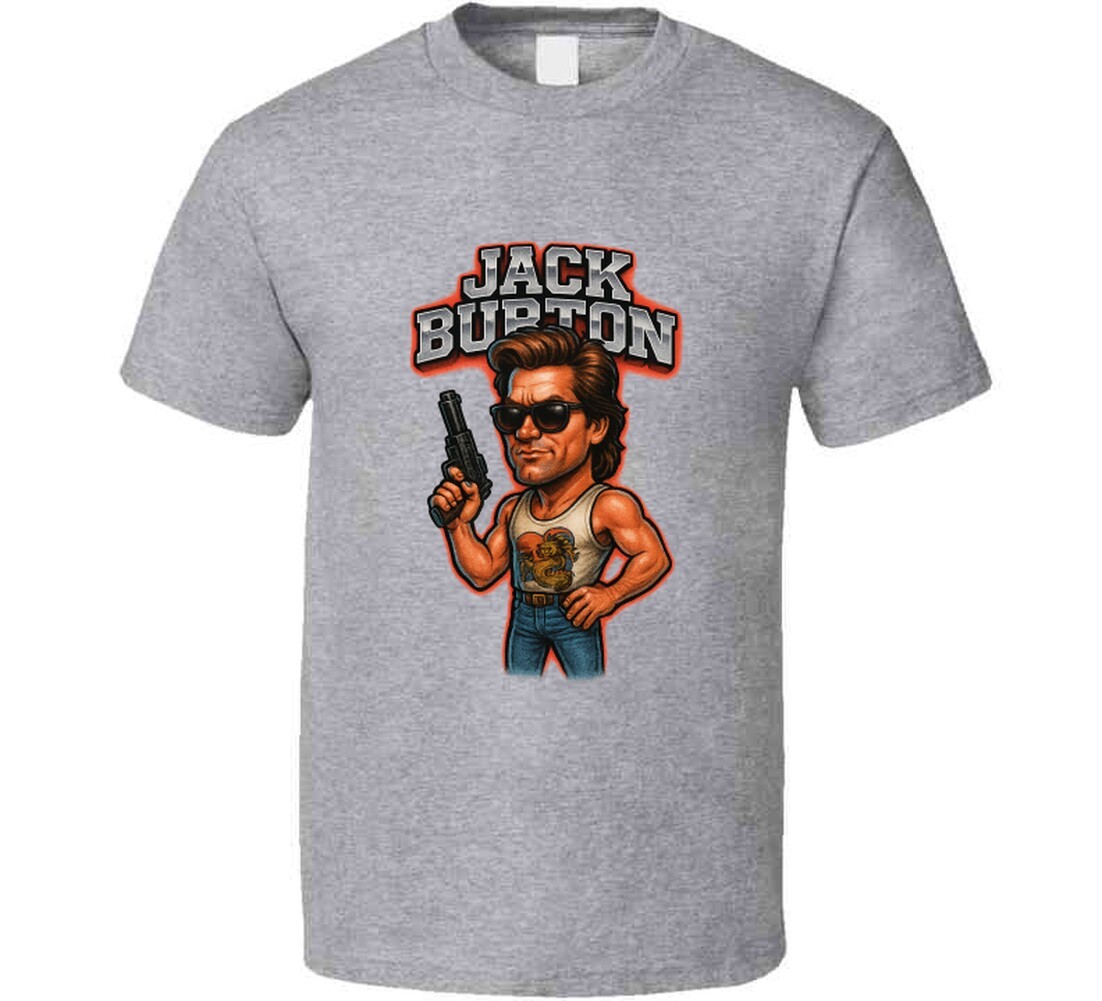 Big Trouble In Little China Jack Burton Retro 80's Movie Caricature T Shirt gallery