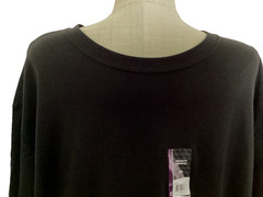 ATHLETIC WORKS Tri-Blend Black Short Sleeve Crew Neck T-Shirt Sz 2XL*