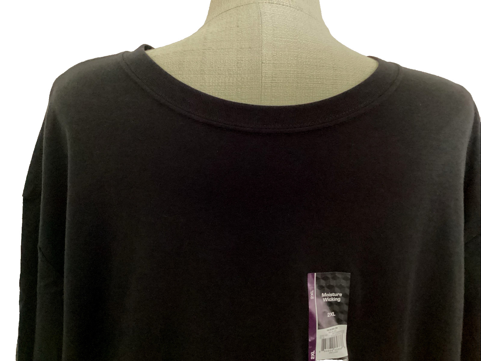 ATHLETIC WORKS Tri-Blend Black Short Sleeve Crew Neck T-Shirt Sz 2XL* gallery