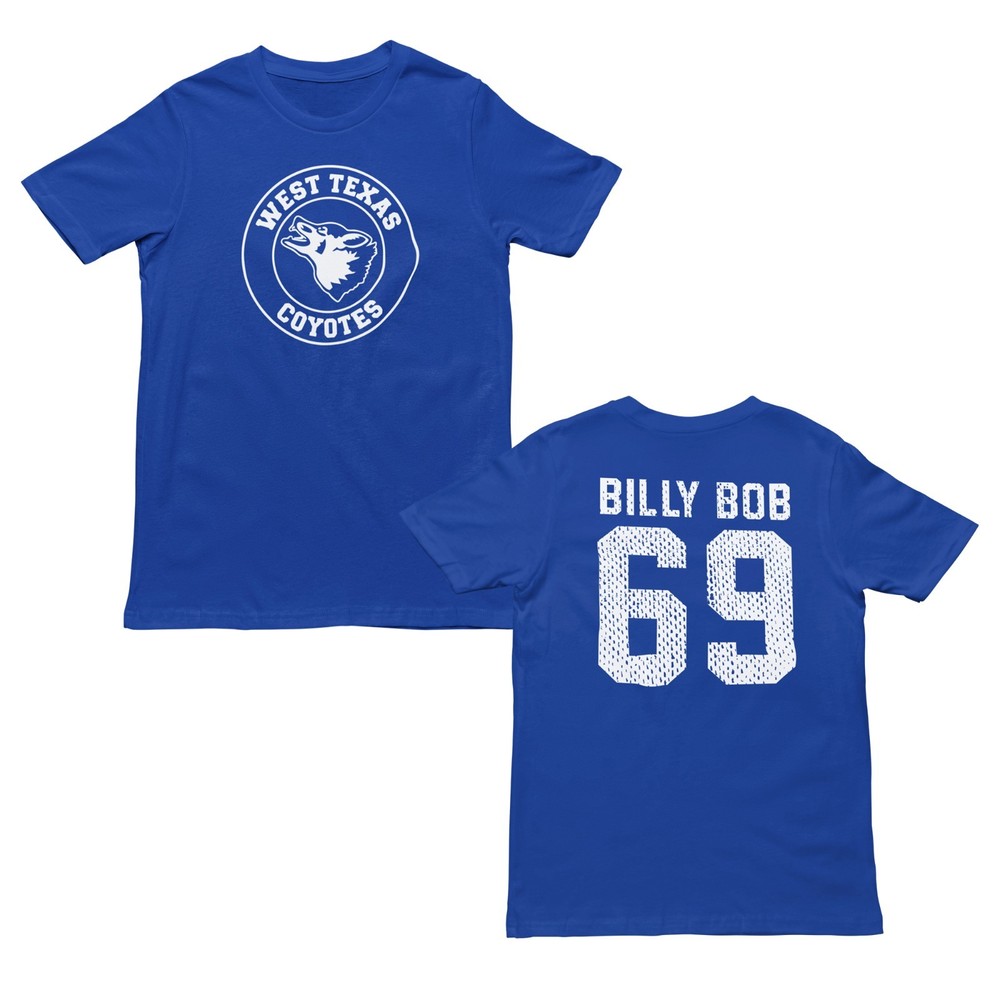 BILLY BOB Jersey West Texas Canaan Coyotes Football Team Costume Xs-5x T-shirt