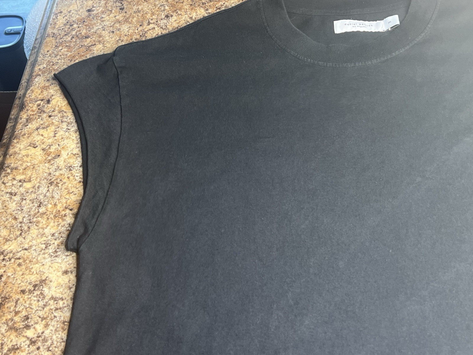 Daniel Patrick Los Angeles Black Sleeveless Shirt Men's US Medium Cotton gallery
