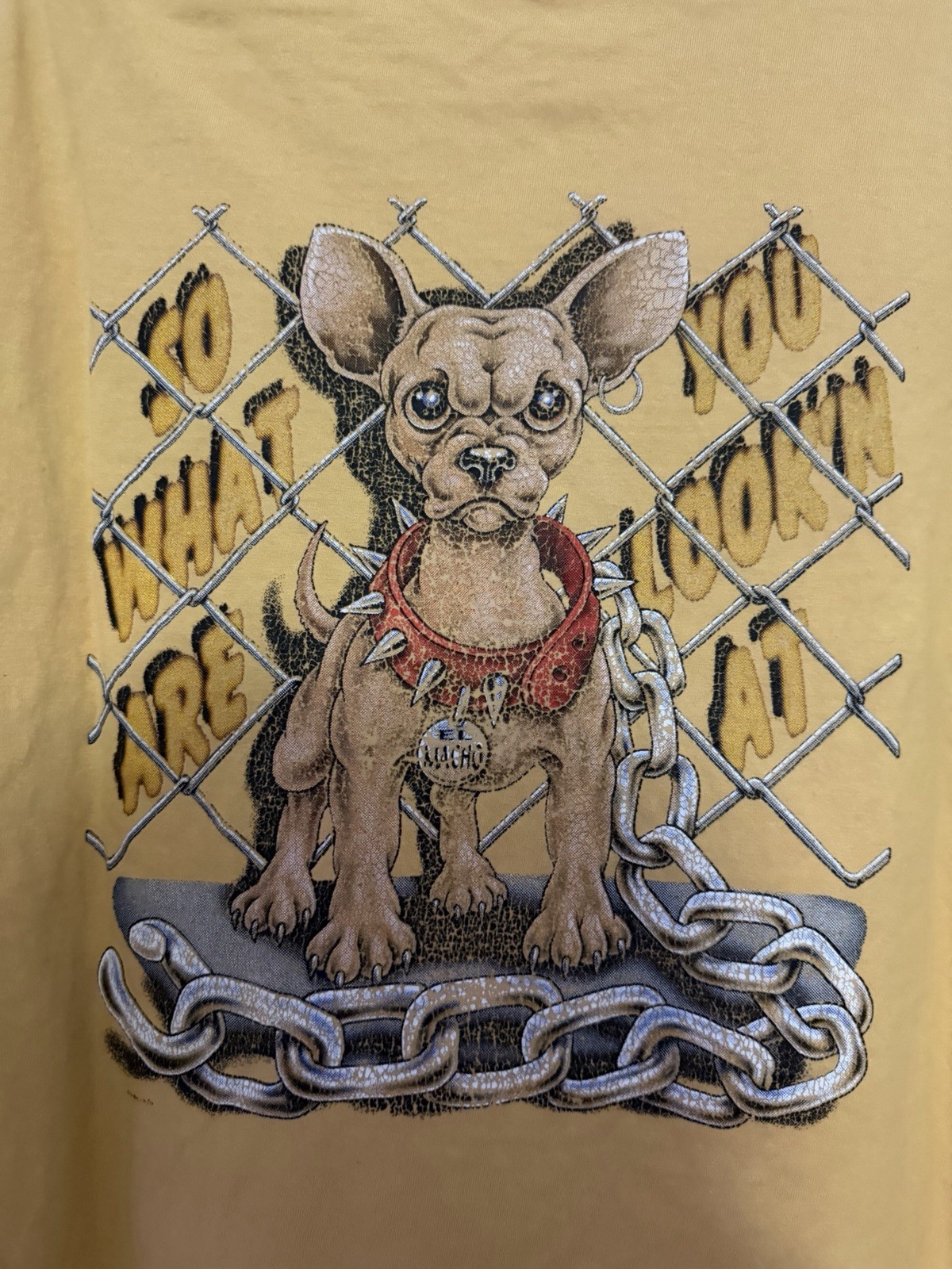 Vintage 90’s El Macho Chihuahua “So What Are You Look’N At” Graphic T Shirt IBS gallery