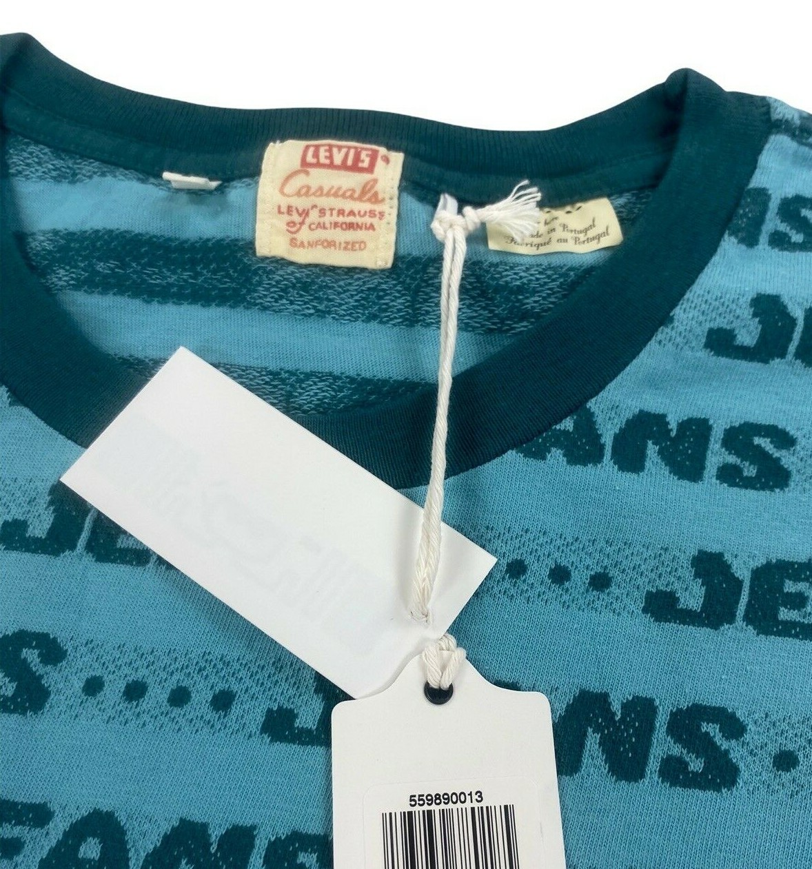 NEW Levi's Vintage Clothing LVC 1970's Jeans Graphic T Shirt Tee Blue Mens NWT gallery