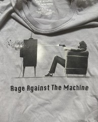 Rage Against the Machine Unisex Gray Graphic Crew Neck Tee S Recycled