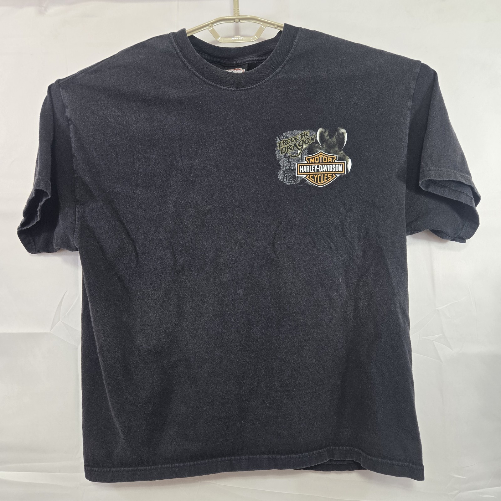 Vtg Harley Davidson HD Smoky Mountains Tail Of The Dragon Men's XL Shirt gallery