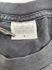 National Heritage Black Motorcycle Engine Eagle Short Sleeve Shirt Unisex SZ L