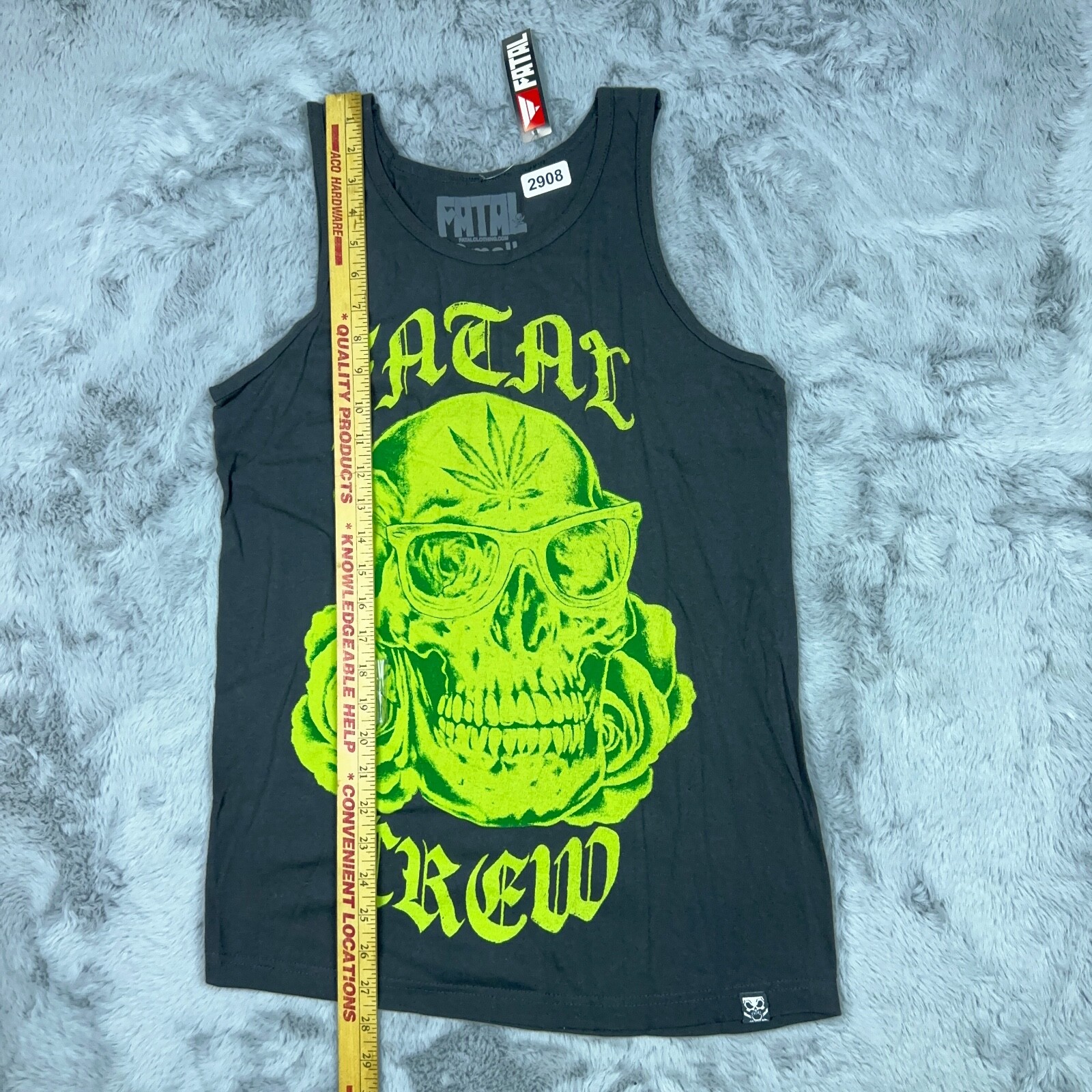 Fatal Shirt Mens Black Small Green Skull West Coast Streetwear Short Sleeve gallery