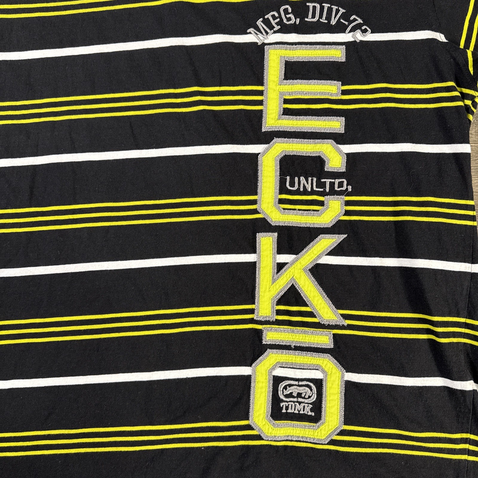 Vintage Ecko UNLTD T Shirt Mens 4XB Black Hip Hop Baggy Streetwear 90s spellout gallery