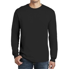 Long Sleeve Crew Neck T-Shirt Multicolor Gildan – 100% Cotton Pack 5 Bulk Tee