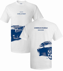 Johny Rockstar Dodge Challenger Wrap 2008 American Muscle Cars T Shirt UW-003