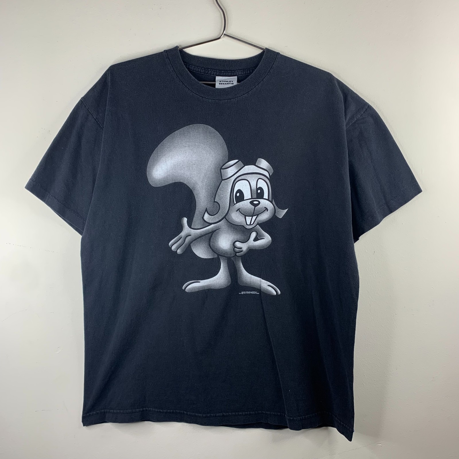 Vintage 1997 Rocky & Bullwinkle T-Shirt XL Stanley DeSantis Made USA Rare gallery
