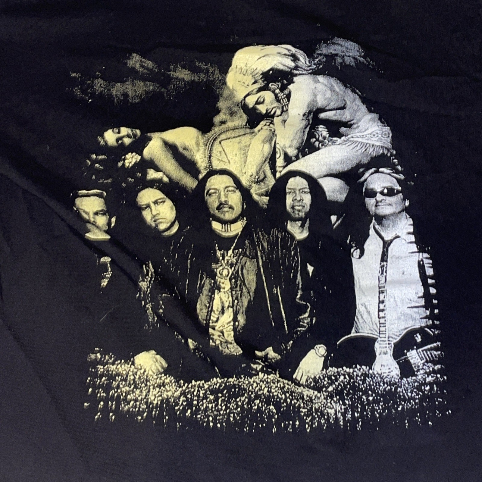 Bostik Banda Guerrero Azteca All Over Print Embroidered Rock Revolución Tee gallery