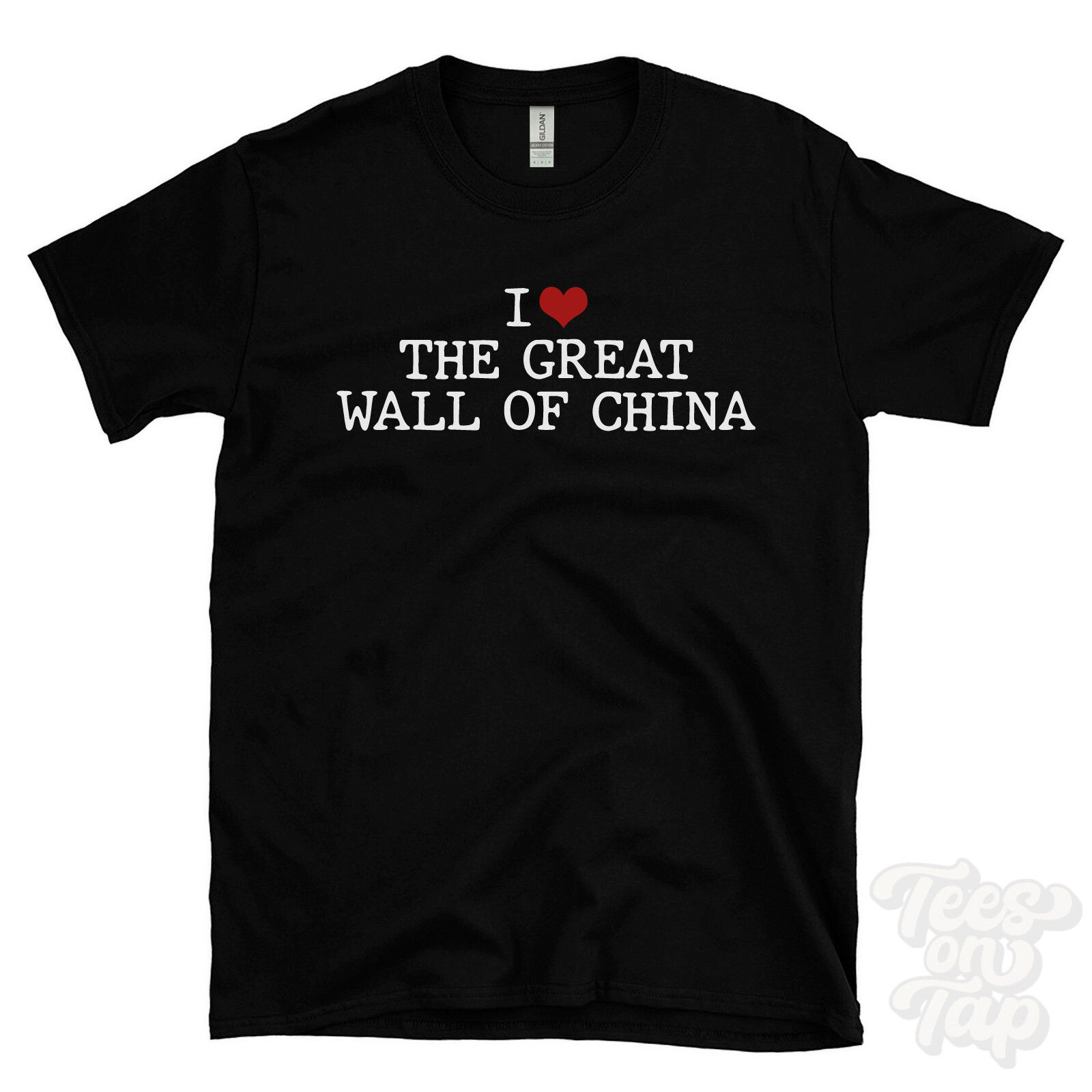 I LOVE THE GREAT WALL OF CHINA T-SHIRT heart history travel architecture ancient gallery