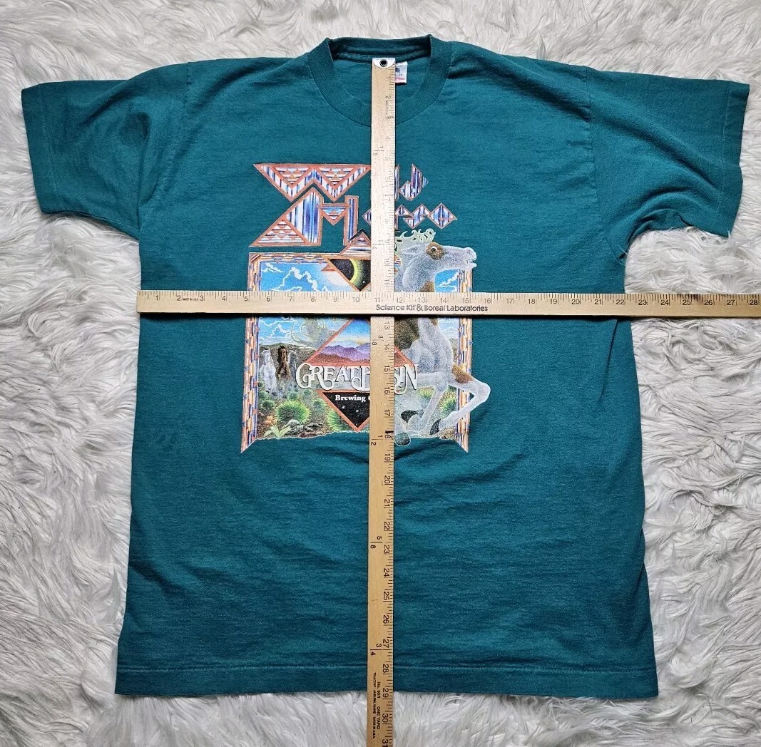 VTG Wild Horse Great Basin Brewing Co T-Shirt Aztec Single Stitch 90s XL See Pic gallery