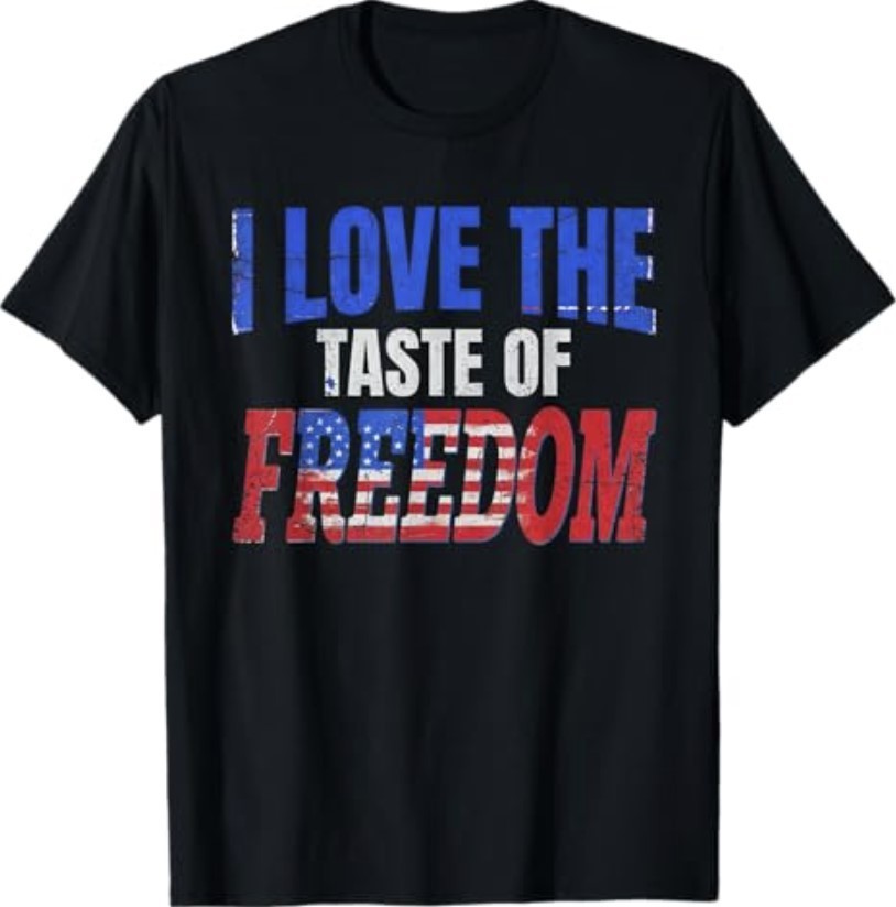 I Love The Taste of Freedom Couples Matching 4th of July T-Shirt gallery