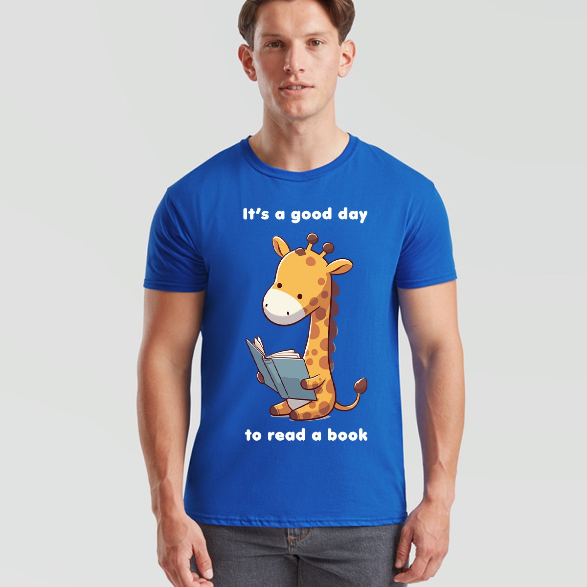 World Book Day Giraffe Reading Mens Womens T Shirt It Is a Good to Read a Book gallery