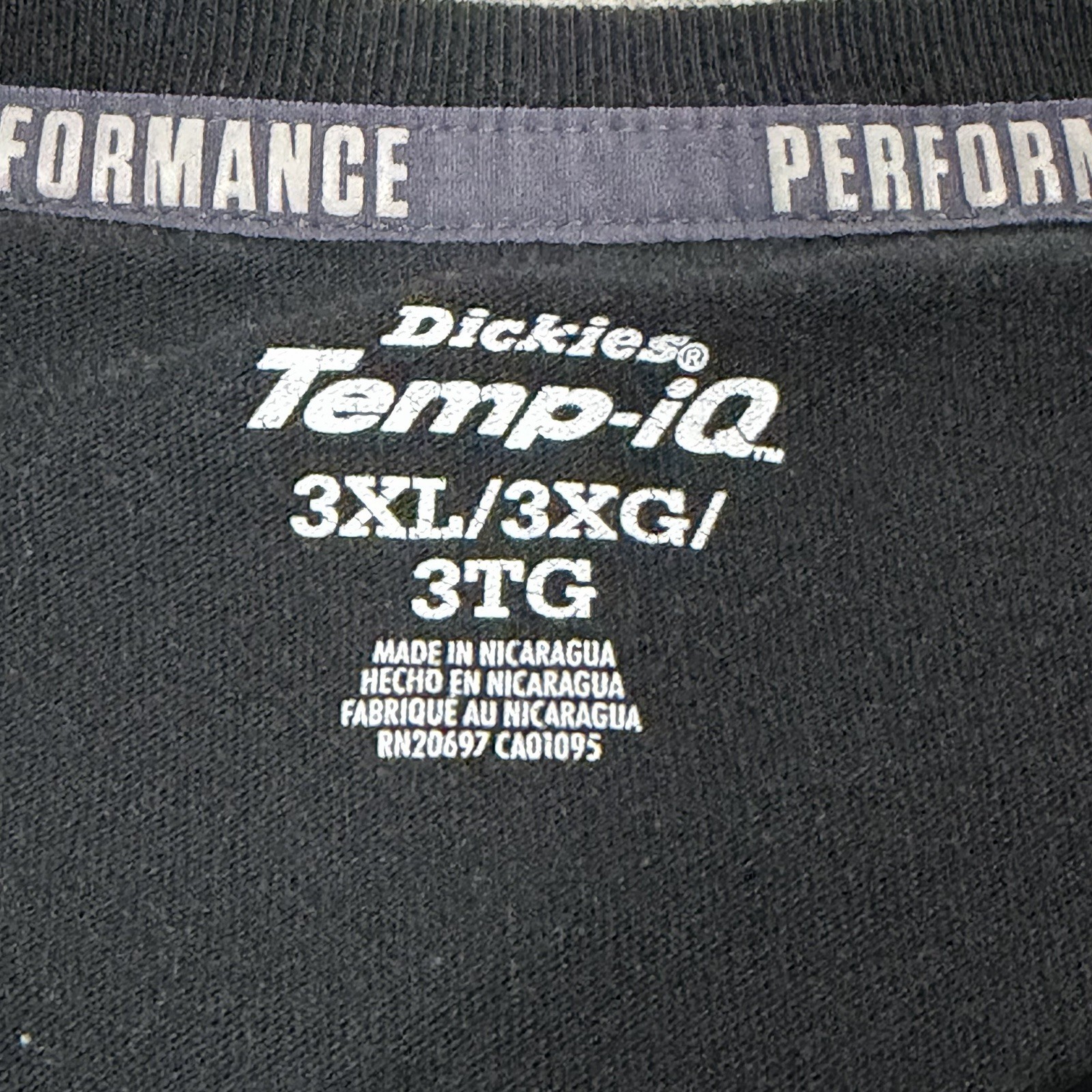 Dickies Cooling Temp-iQ Perform Short Sleeve T-Shirt Men's Size 3XL XXXL Black gallery