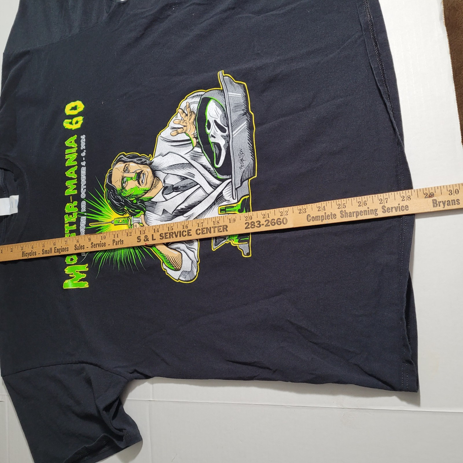 Monster Mania 60 Horror Convention T Shirt 2024 Baltimore MD Black 2XL gallery