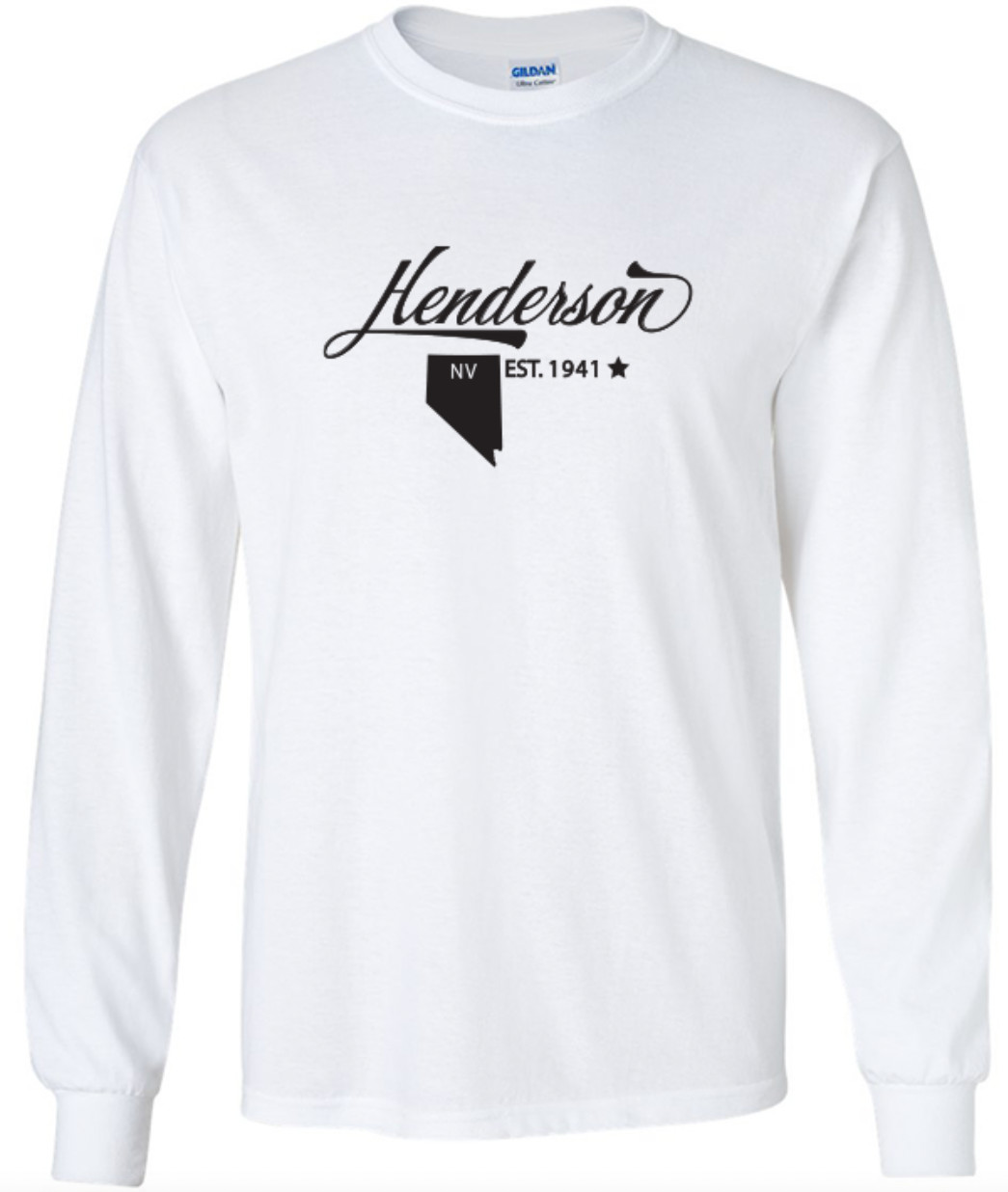 Henderson Nevada State T-Shirt Long Sleeve Graphic Tee Unisex apparel Text logo gallery