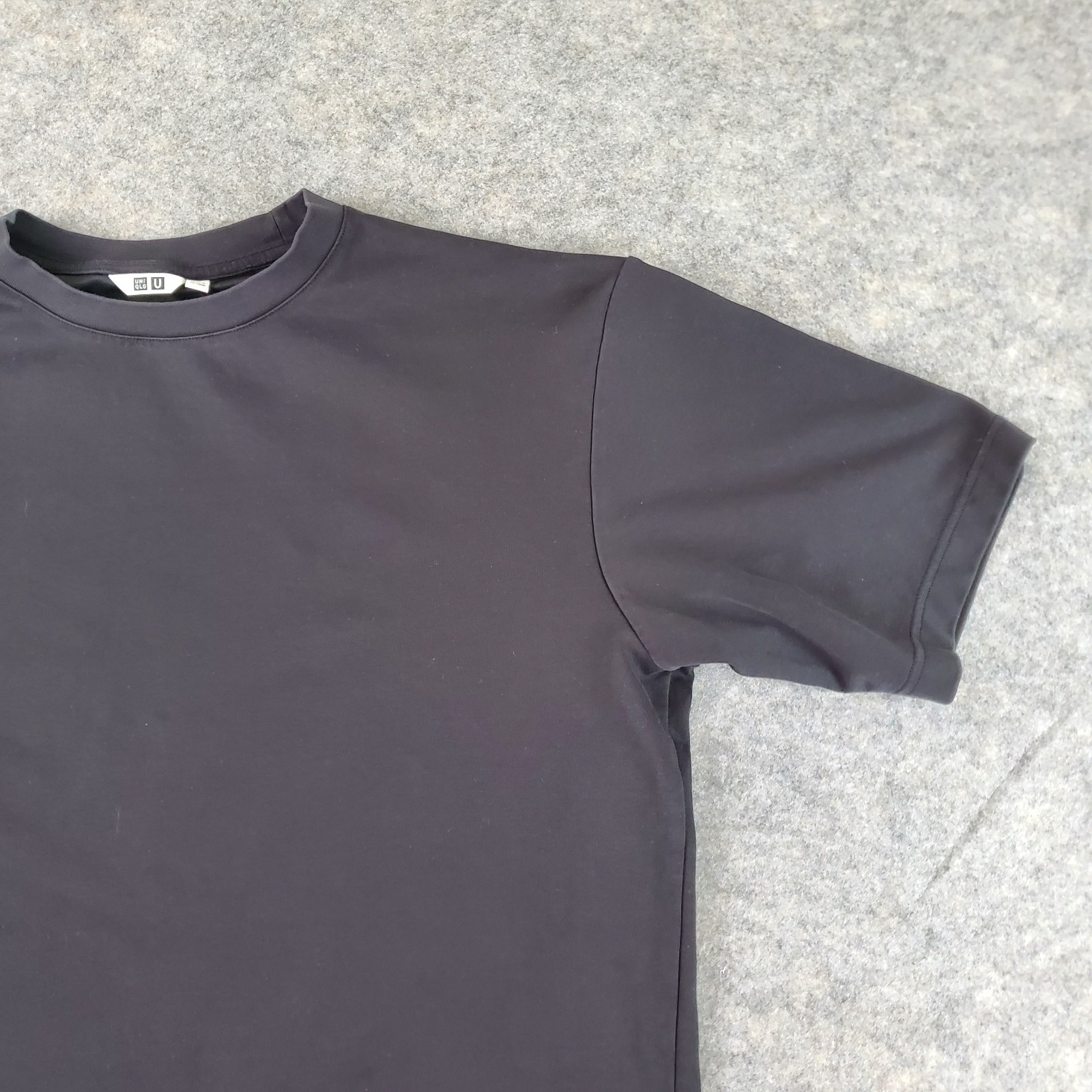 Uniqlo U Shirt Mens Extra Large Black Crew Neck Short Sleeve Stretch Pullover gallery