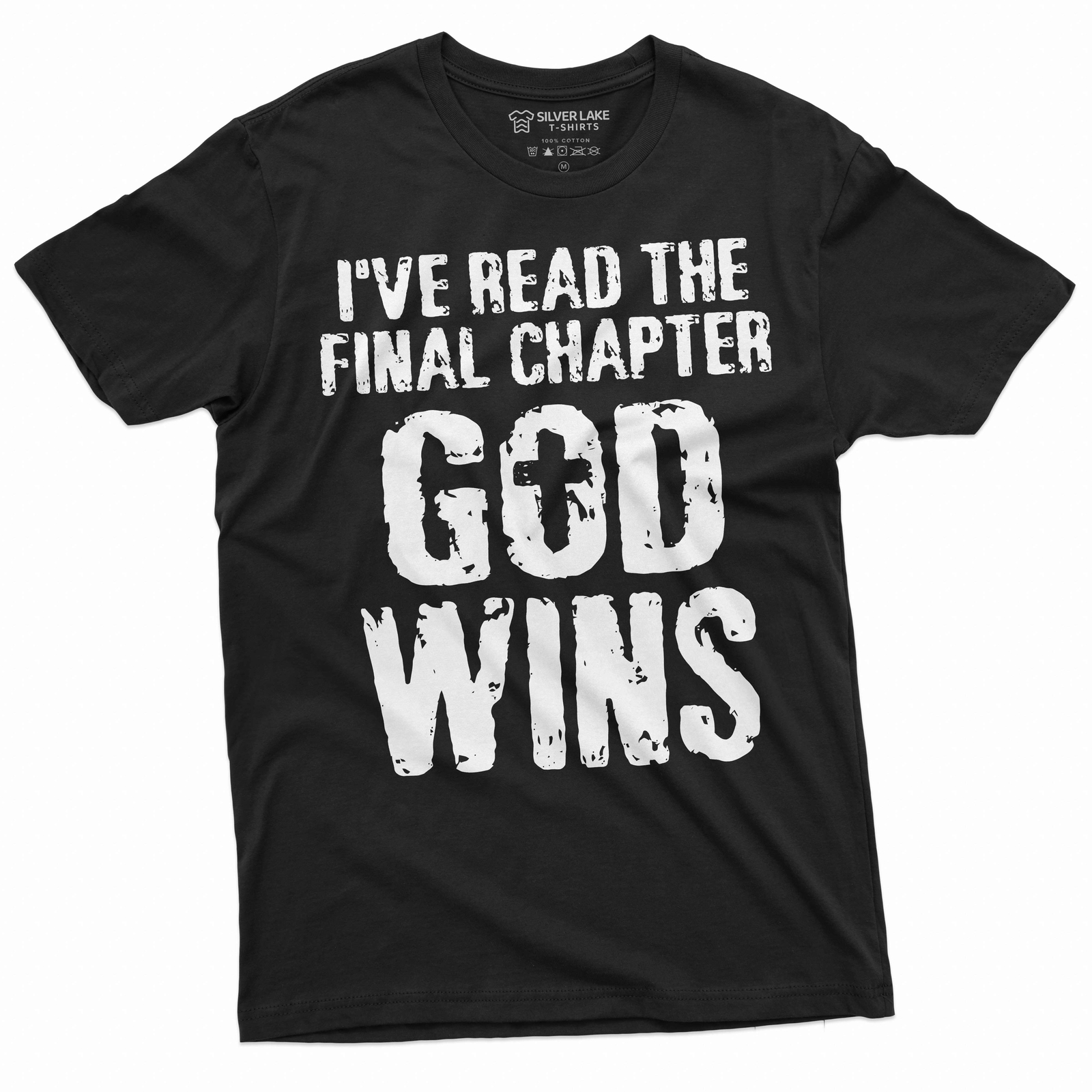 Jesus Christ T-shirt Bible Verse Church Religion Christian Tee God Wins Shirt gallery