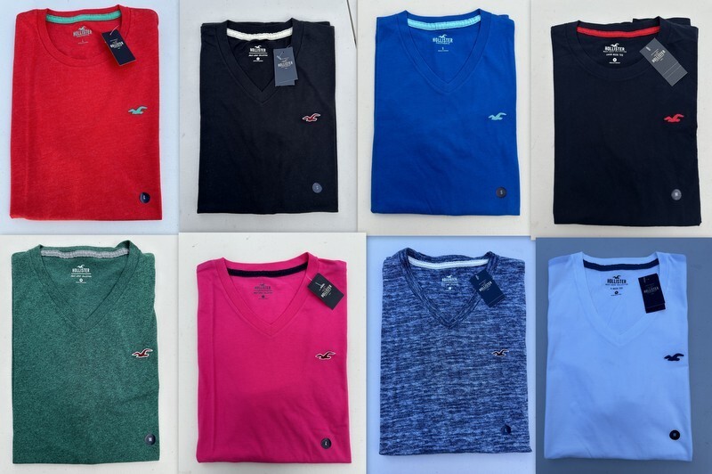 NWT Hollister Classic V & Crew Neck T Tee Shirt By Abercrombie – Discontinued