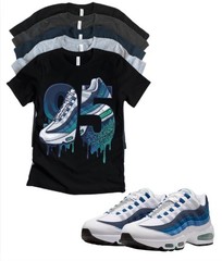 AM BB Max 95 Air Drip Slate Sneaker Matching T-Shirt Sneakerhead Streetwear