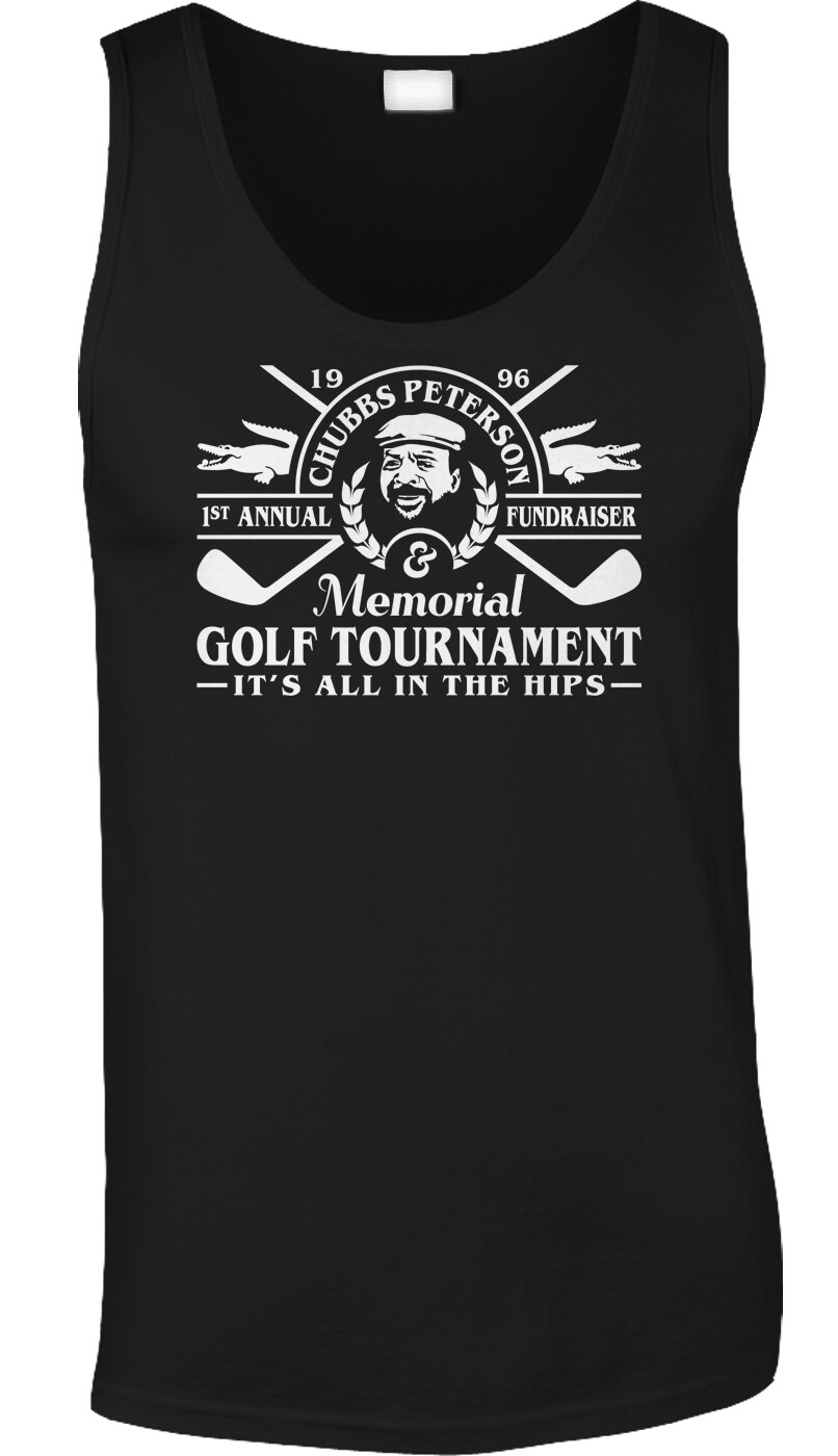 Chubbs Golf 90s Movie Quotes Comedy Adam Sandler Party Humor Funny Mens Tank