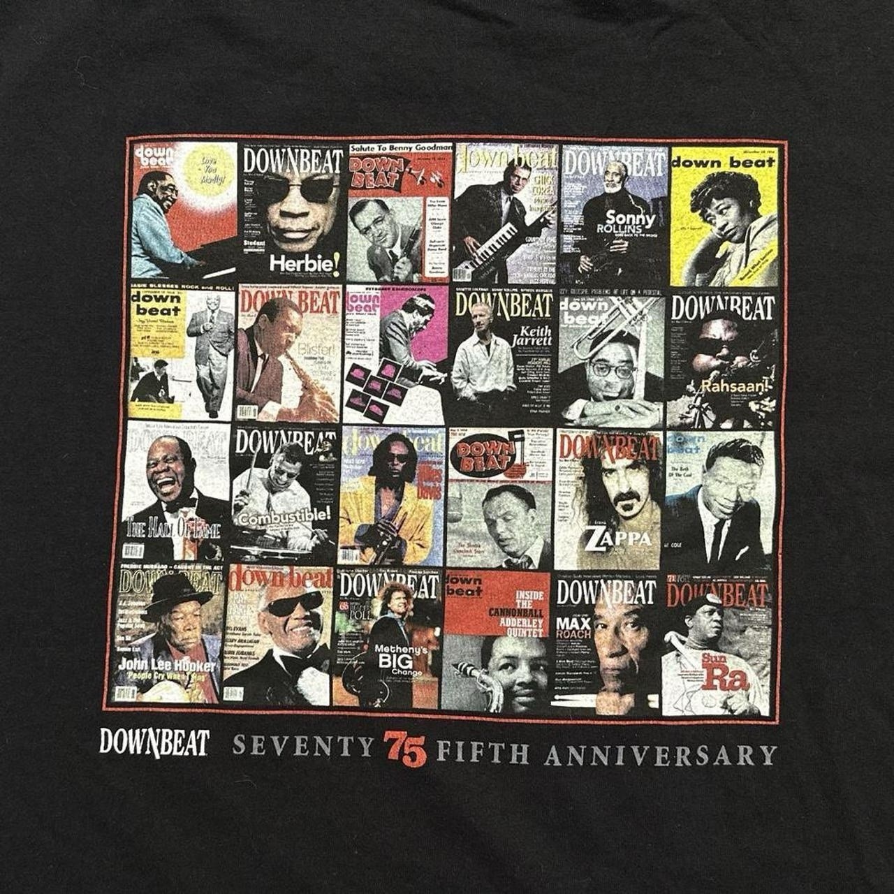 Vintage Down Beat Magazine 75th Anniversary Jazz T-Shirt Black Size 2XL Anvil gallery