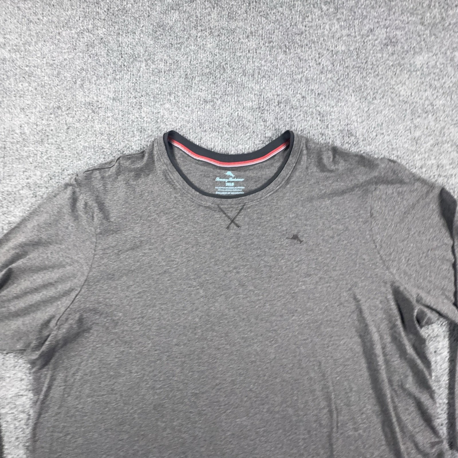 Tommy Bahama Shirt Mens Big 3X Gray Long Sleeve Soft Stretch Crewneck Tee gallery