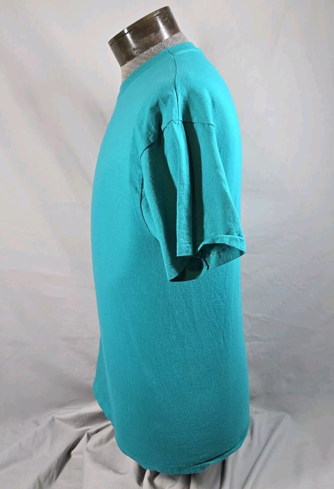 Hanes T Shirt Mens L Teal Green Blank Short Sleeve Vintage 90s Single Stitch gallery