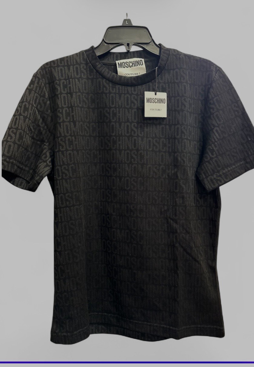 New Authentic MOSCHINO MEN'S Signature Top SIZES S,M,Made In Italy Retail $395 gallery